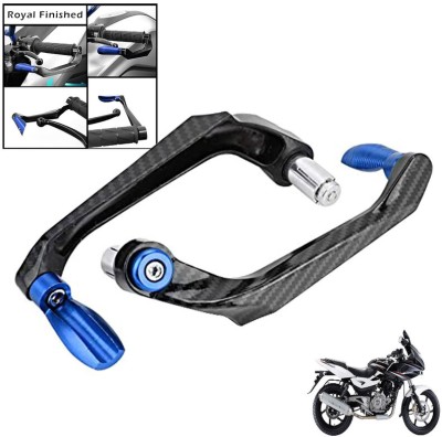 Generox Handlebar Brake Clutch Lever Hand Guard Protector GXcarbonLGBLUE197 Bike Crash Guard(Bajaj)