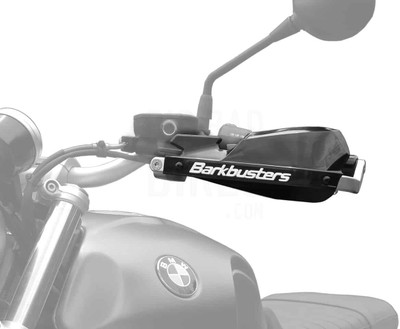 auto trends BARBUSTER HANDLE GUARD WITHOUT LIGHT FULL COVER BLACK Handlebar Hand Guard(Universal For Bike)