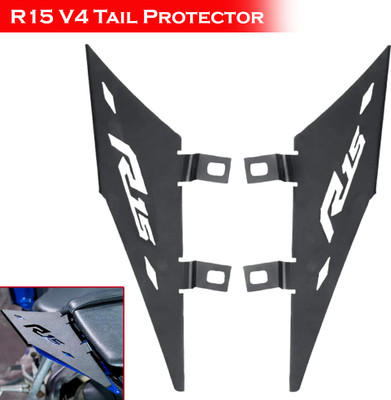 ASRYD Grab Rail Tail Guard for Bikes R15 V4 R15 M Motorcycle Lasercut Tail Protector Bike Crash Guard(Yamaha)