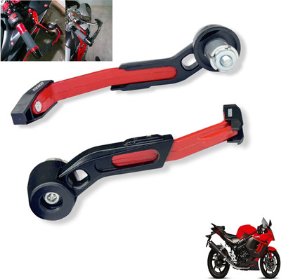 Generox CNC Aluminium Lever Guard Red For GT650R Bike Crash Guard(Hyosung)