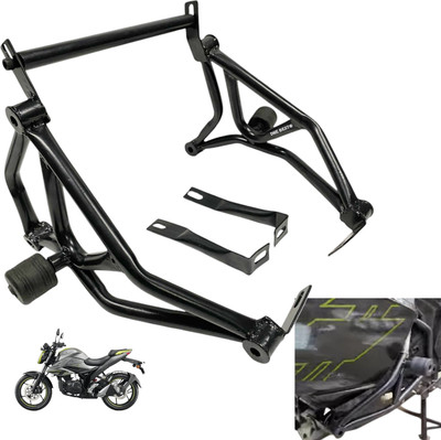 Dhe Best Bike Heavy metal Frame Slider Crash Guard Leg guard for Suzuki Gixxer 150cc(Suzuki)