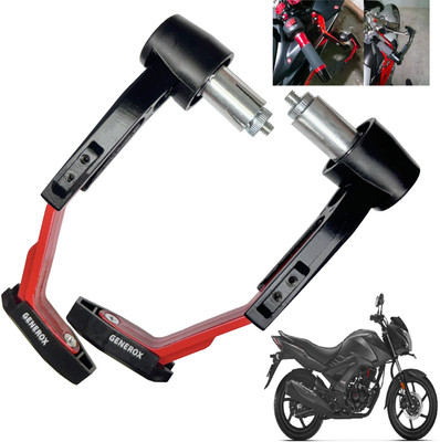 Generox Handle Protector Lever Guard for All Bike REDnBLACK261 Bike Crash Guard(Honda)