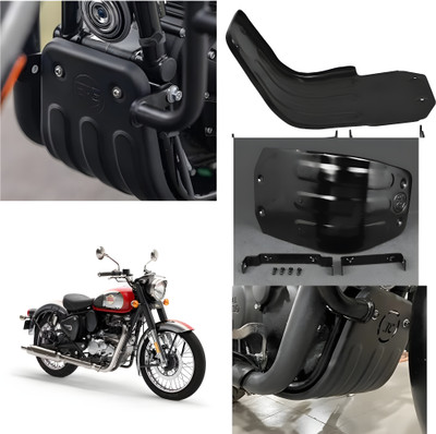 RS ACESSORIES HUB HEAVY QUALITY REB.ORN CLASSIC 350 BLACK SUM GUARD RE Bike Engine Guard(Royal Enfield)