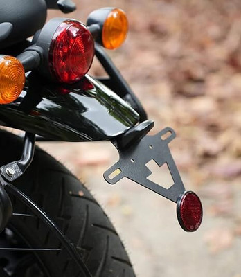 SGTB CNC Heavy Duty License Plate Holder Tidy Anti Rust with Hunter 350 Bike Radiator Guard(Royal Enfield)