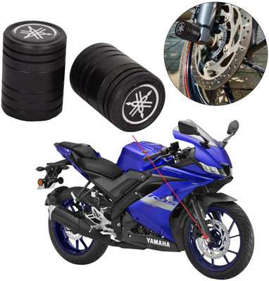 ASRYD Yamaha R15 V3/ R15 V4 /R15 M/ MT 15 /FZ25 Front Wheel Fork Sliders Black Bike Crash Guard(Yamaha)