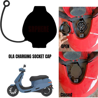 SRPHERE OCP 3_Ola S1/S1 Pro/Air Scooter Charger Socket TPU Cover Bike Crash Guard(Ola)