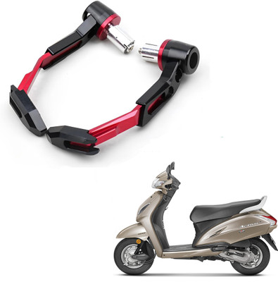 ROYAL AUTO MART RED CNC Brake Clutch Lever Protector for motorcycles_24 Handlebar Hand Guard(Honda)