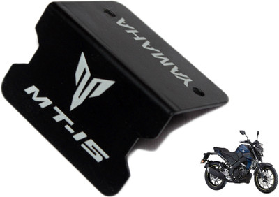 OBEROI'S TRADERS MT 15 Stainless Steel Front Disc Brake Fluid Reservoir Oil Cap Protector Cover Bike Crash Guard(Yamaha)