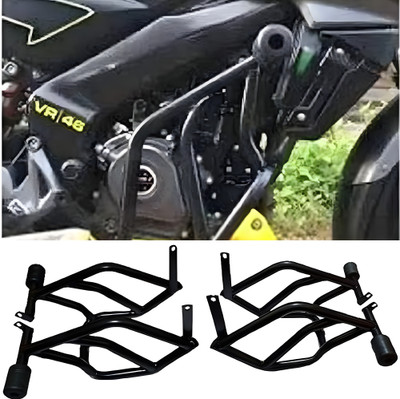 Shriragunath P.ulsar NS200 Heavy Premium Crash Guard/Engine Guard with Double Frame 4 Sliders(Bajaj)