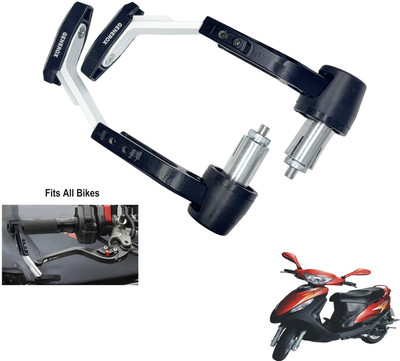 Generox Handle Clutch Lever Protector Guard for All Bike LG_White109 Bike Crash Guard(Mahindra)