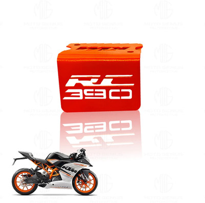Moto Genius Stainless Steel Front Disc Brake Fluid Reservoir Oil Cap for KTM RC 390 Bike Crash Guard(KTM)