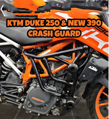 RS ACESSORIES HUB KTM Duke BS6 Crash Guard Protector Guard for KTM Duke 250/390 with 4 Pcs Slider(KTM)