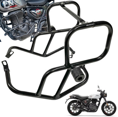 Dhe Best Motorcycle HG4 crash Guard Crash Bar frame Accessories For RE Hunter 350 Bike Crash Guard(Royal Enfield)