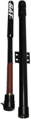 Bike World Bullet Leg Guard Single Rod With Open Baseball Bat For Classic Reborn 350/Meteor Bike Crash Guard(Royal Enfield)