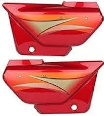 ARPIT ENTREPRISE Side Panel for Splendor Pro (Red/Orange) Bike Crash Guard(Hero)