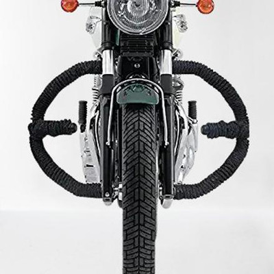 WHEETOYKART SupremeChoice Bike Saftey Leg Guard With Rope 8 Bend 1 Bar Leg Crash Guard(Royal Enfield)