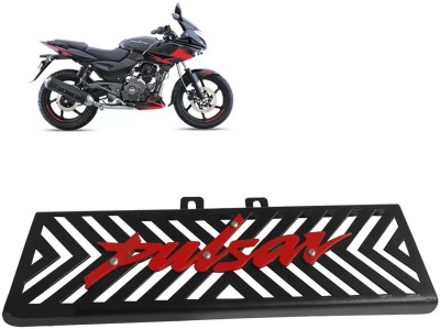 acube mart Radiator Grill for Pulsar 220F (Black red)with WHEEL DISC cover for 17inch wheel Bike Radiator Guard(Bajaj)