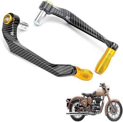 Generox Premium Quality Protective Lever Guard for All BikeGX-CRNF-GolDenLG062 Bike Crash Guard(Royal Enfield)