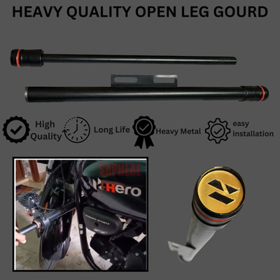 SRPHERE all Splendor bike for Heavy Side Open Rod Leg Guard Bike Crash Guard(Hero, Universal For Bike)