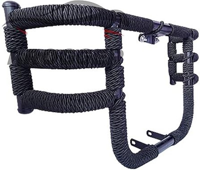 WHEETOYKART Premium Heavy Quality Leg Guard For Reborn & Meteor 350 Suitable For All Bullet Bike Crash Guard Rope(Royal Enfield)