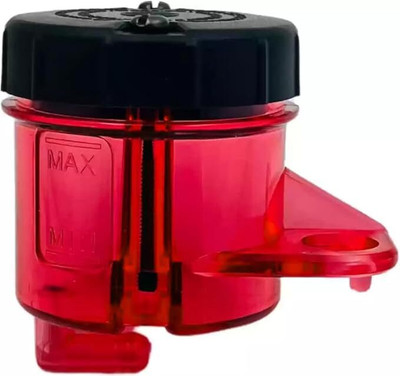 Golden Fox Universal Bike Brake Clutch Tank Fluid Bottle Reservoir Oil Tank Oil can (RED) Handlebar Hand Guard(Universal For Bike)