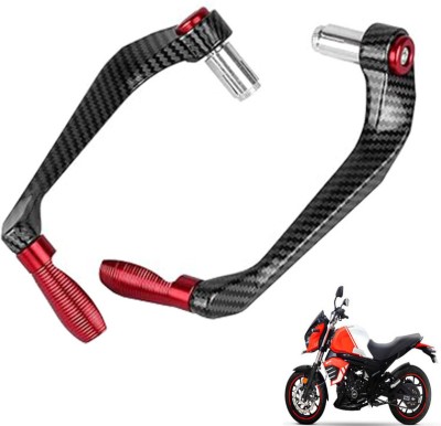 Generox Carbon Fiber Protective Lever Guard (RED) for All Bike Bike Crash Guard(Mahindra)