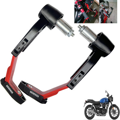 Generox Handle Protector Lever Guard for All Bike REDnBLACK_293 Bike Crash Guard(Triumph)