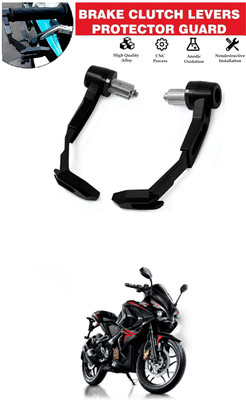 GONAMA Universal Motorcycle Adjustable Brake Clutch CNC Lever Protector Guard sg60 Handlebar Hand Guard(Royal Enfield)