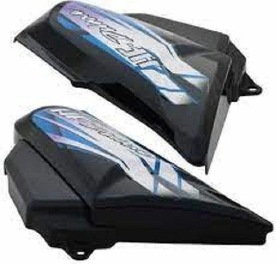 TAWAE ENTREPRISE Side Panel For HF Deluxe (Black/Blue) Bike Crash Guard(Hero)