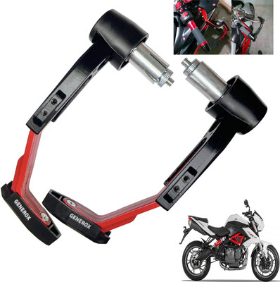 Generox Handle Protector Lever Guard for All Bike REDnBLACK_LG291 Bike Crash Guard(Benelli)