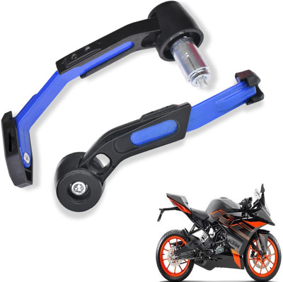 Shopland Adjustable CNC Lever Guard for All Bike LG_Blue207 Bike Crash Guard(KTM)