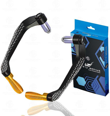 Moto Genius Universal CNC Handlebar Brake Clutch Lever Protector Guard for Bike Gold Bike Crash Guard(Universal For Bike)