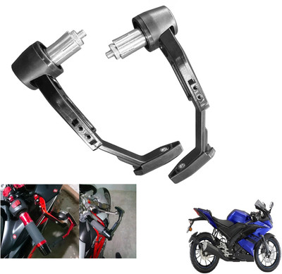 Shopland CNC Handlebar Protector Brake Clutch Motorcycle Lever Guard For R15 Bike Crash Guard(Yamaha)