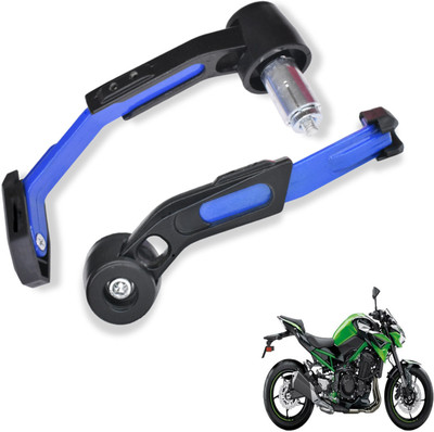 Shopland Adjustable CNC Lever Guard for All Bike LG_Blue283 Bike Crash Guard(Kawasaki)