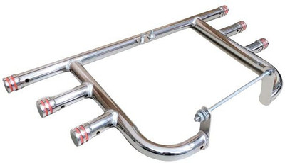 Shreeji Accessorie Primium Quality 3 Rod Chrome Leg Guard Classic, Reborn 350 Only (Direct Fit) Bike Leg Guard(Royal Enfield)