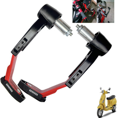 Generox Handle Protector Lever Guard for All Bike REDnBLACK_L454 Bike Crash Guard(Piaggio)