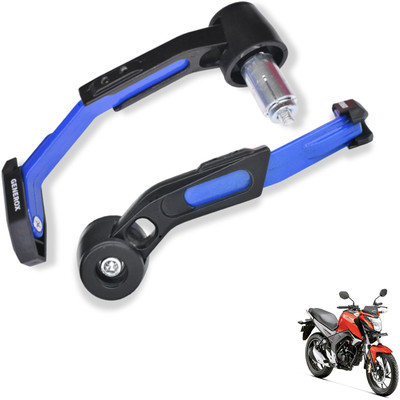 Generox Adjustable CNC Lever Guard for All Bike BlueLG035 Bike Crash Guard(Honda)