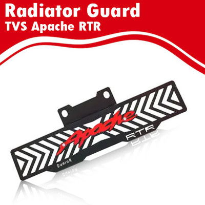 Huims Premium Quality H_1 Apache Radiator Guard Matel Body Bike Engine Guard(TVS)