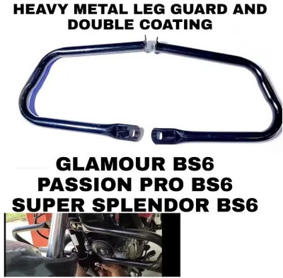 Znee Smart HEAVY METAL LEG GUARD BS6 Bike Crash Guard(Hero)