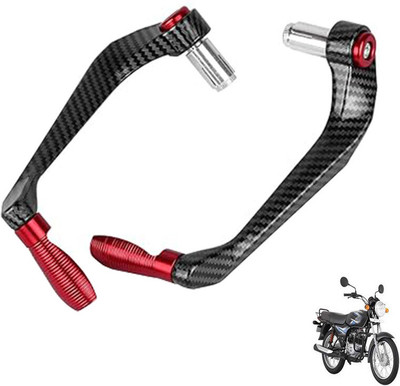 Generox Carbon Fiber Protective Lever Guard (RED) for All Bike Bike Crash Guard(Bajaj)