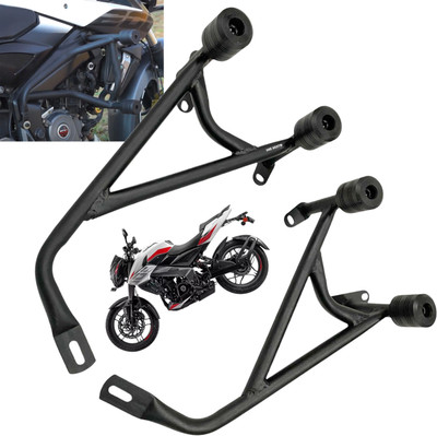 Dhe Best Motorcycle Leg Guard Crash Bar Frame Slider Legguard for Bajaj Pulsur NS 200 Bike Crash Guard