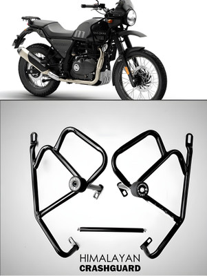 RS ACESSORIES HUB HEAVY QUALITY RE HIMALAYAN CRASH GUARD WITH SLIDER(Royal Enfield)