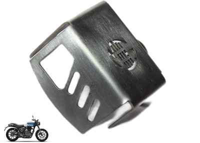 BRXR Stainless Steel Rear Brake Oil Container Guard Black Compatible For Hunter 350 Bike Crash Guard(Royal Enfield)