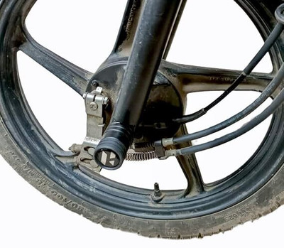 SGTB Hero Splendor Front Wheel Fork Sliders Crash Protectors Black Bike Crash Guard(Hero)