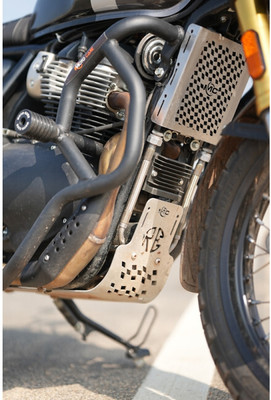 auto trends HEAVY QUALITY 16MM CRASH GUARD WITH DUAL SLIDERS FOR BEAR 650(Royal Enfield)