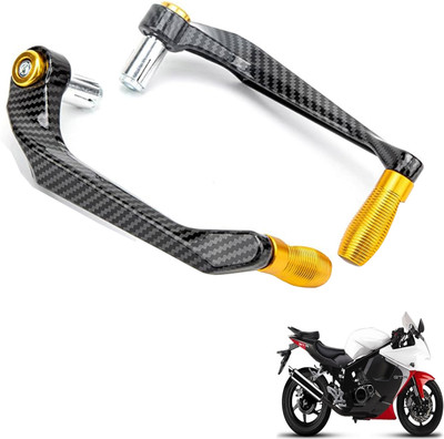 Generox Premium Quality Protective Lever Guard for All BikeGX-CRNF-GolDenLG130 Bike Crash Guard(Hyosung)