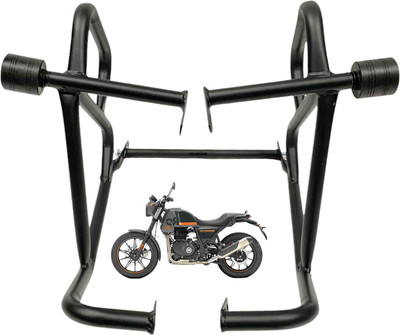 OZANGO Bike Motorcycle Leg Guard Crash Bar With Frame Slider for RE Scram 440 Bike Crash Guard(Royal Enfield)