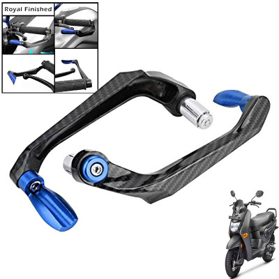 Generox Handlebar Brake Clutch Lever Hand Guard Protector GXcarbonLGBLUE362 Bike Crash Guard(Honda)