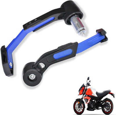 Shopland Adjustable CNC Lever Guard for All Bike LG_Blue479 Bike Crash Guard(Mahindra)