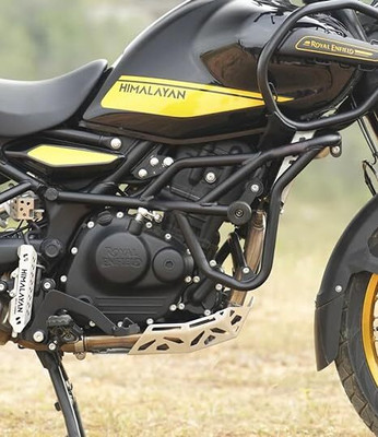 RST Crash Guard with 2 Pcs Heavy Nylon Slider Compatible for RE Himalayan 450(Royal Enfield)
